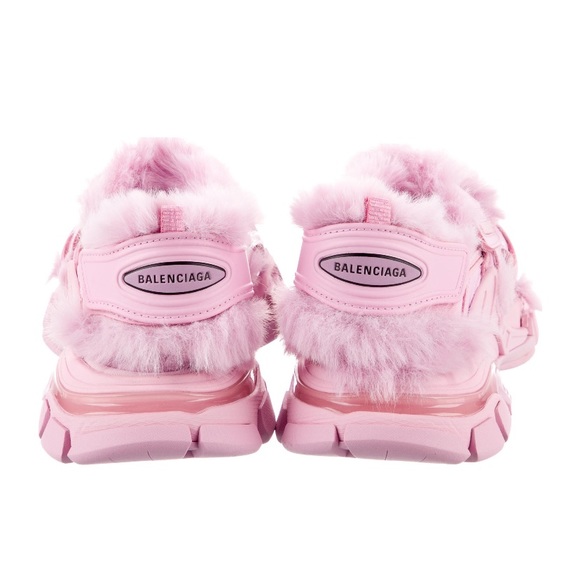 BALENCIAGA Fur Track Sandals - Picture 2 of 4